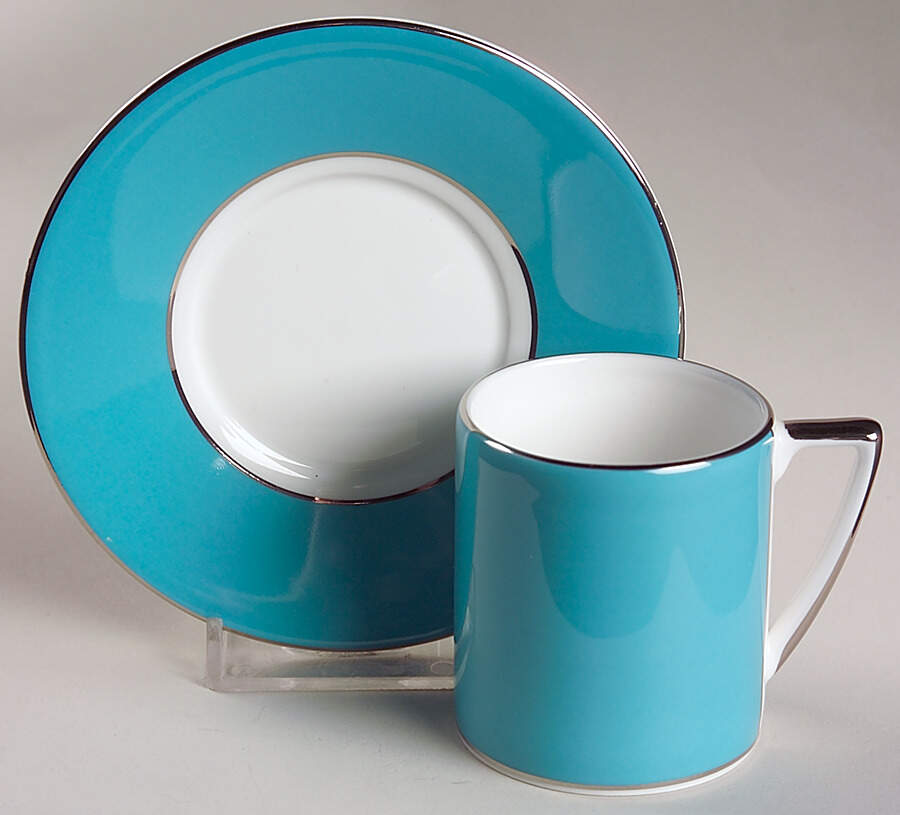 Jasper Conran Colours Flat Demitasse Cup & Saucer Set by Wedgwood-1
