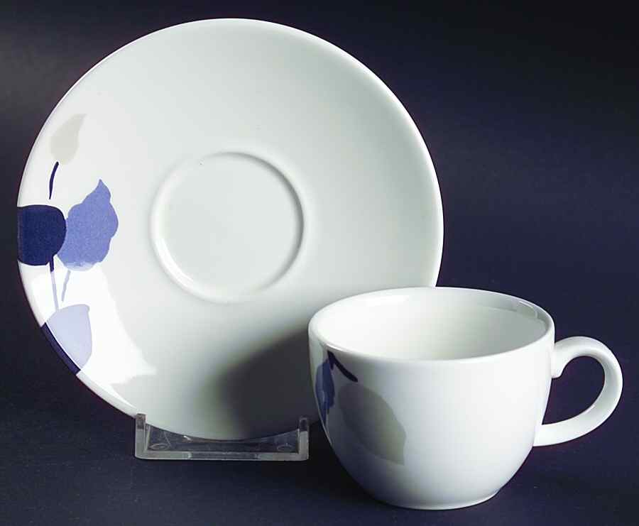 Minimal Indigo Espresso Cup and Saucer Set by Wedgwood-1