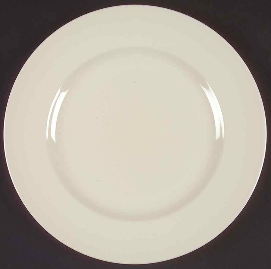 Plain Ivory Dinner Plate by Wedgwood-1