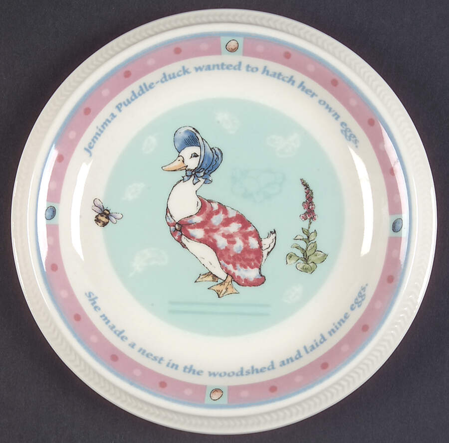 Jemima Puddle Duck Child's Plate by Wedgwood-1