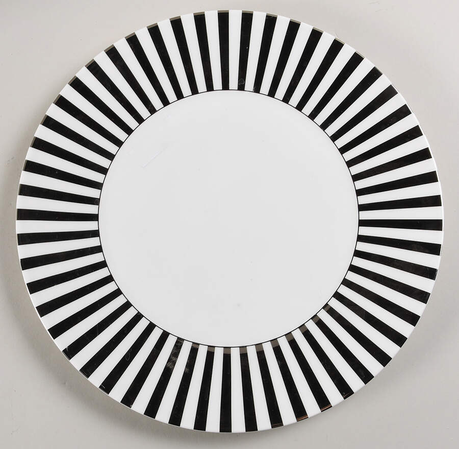 Jasper Conran Platinum Striped Service Plate (Charger) by Wedgwood-1