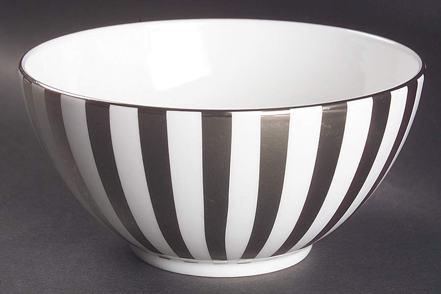 Jasper Conran Platinum Striped Gift Bowl by Wedgwood-1