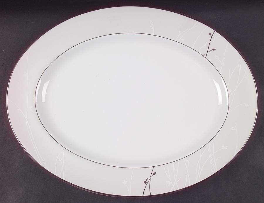 Lisette 15" Oval Serving Platter by Waterford China-1