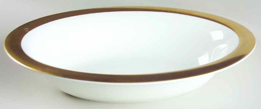 Satine Gold 9" Oval Vegetable Bowl by Wedgwood-1