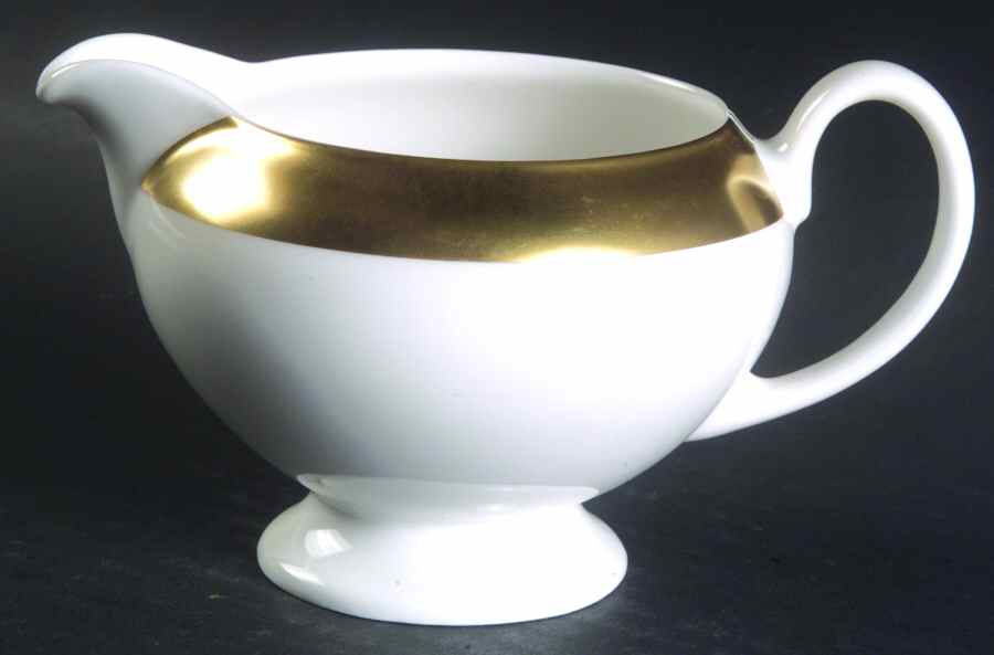 Satine Gold Leigh Shape Creamer by Wedgwood-1
