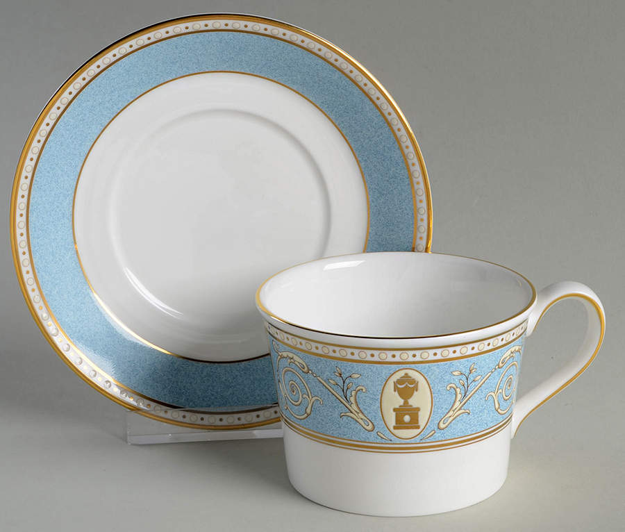 Chatsworth Flat Cup & Saucer Set by Wedgwood-1