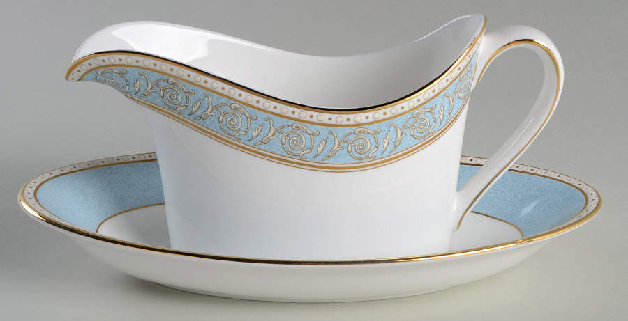 Chatsworth Gravy Boat & Underplate by Wedgwood-1