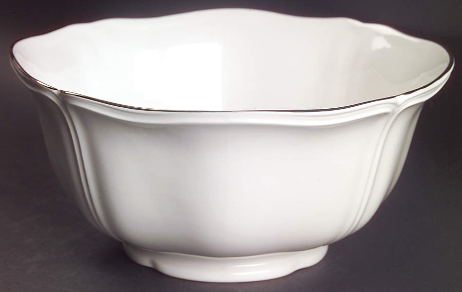 Queen's White 9" Salad Serving Bowl by Wedgwood-1