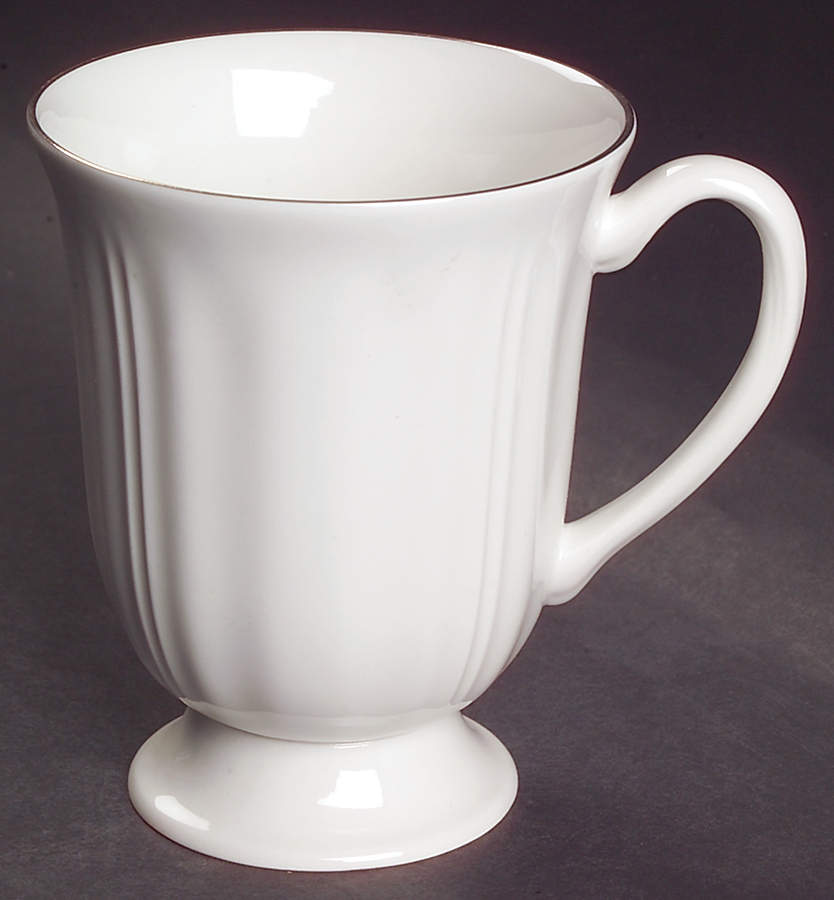 Queen's White Mug by Wedgwood-1