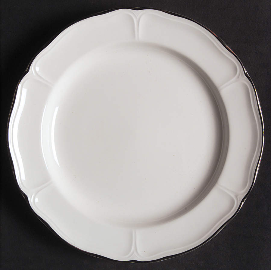Queen's White Bread & Butter Plate by Wedgwood-1