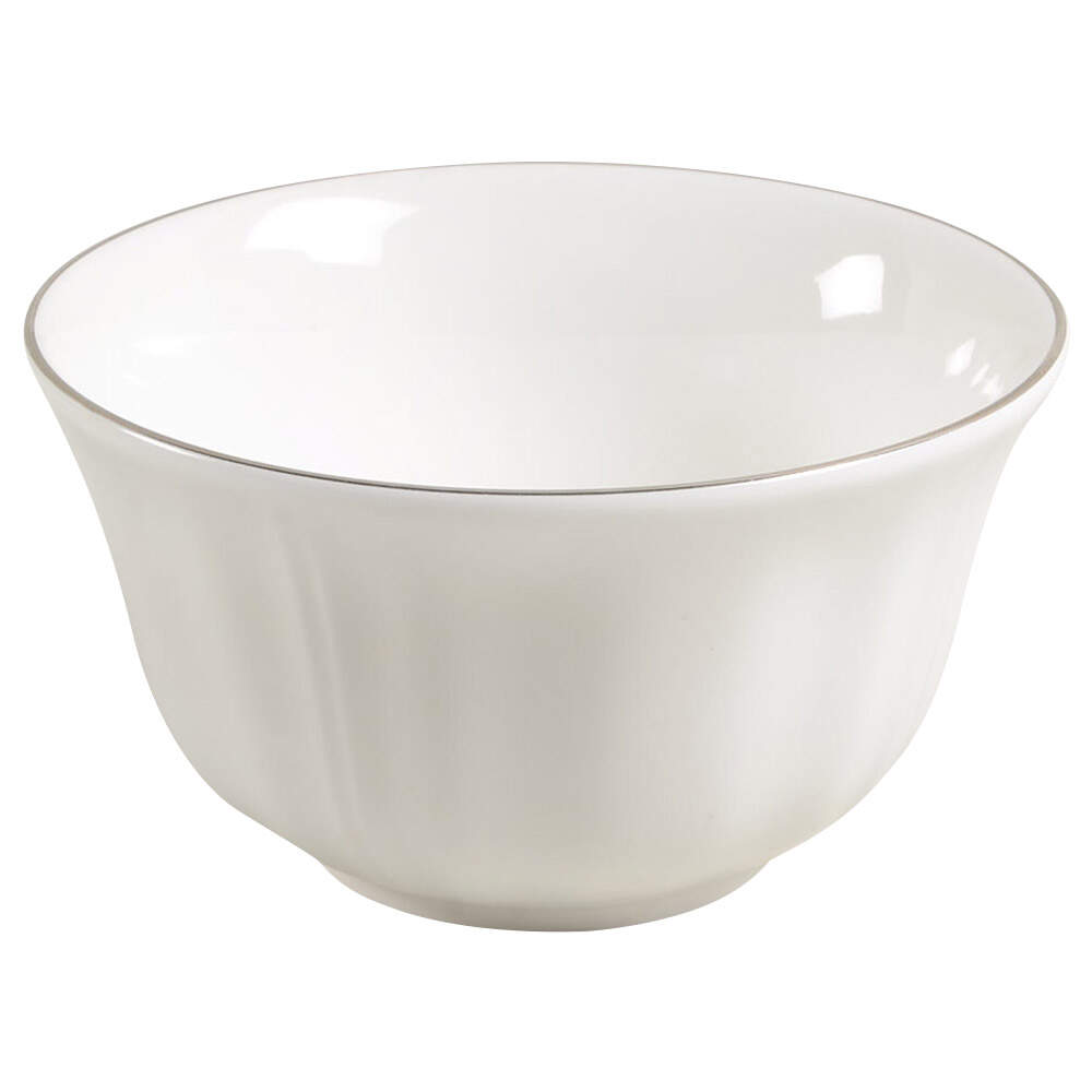 Queen's White Coupe Cereal Bowl by Wedgwood-1