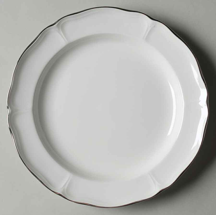 Queen's White Salad Plate by Wedgwood-1