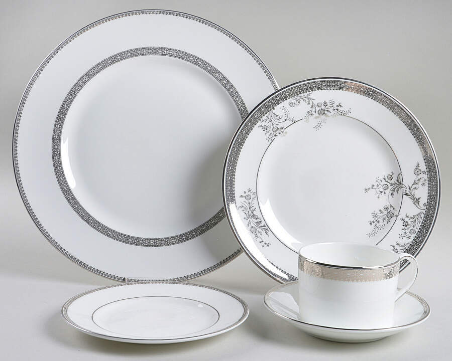 Vera Lace Platinum 40 Piece Estate Set by Wedgwood-1