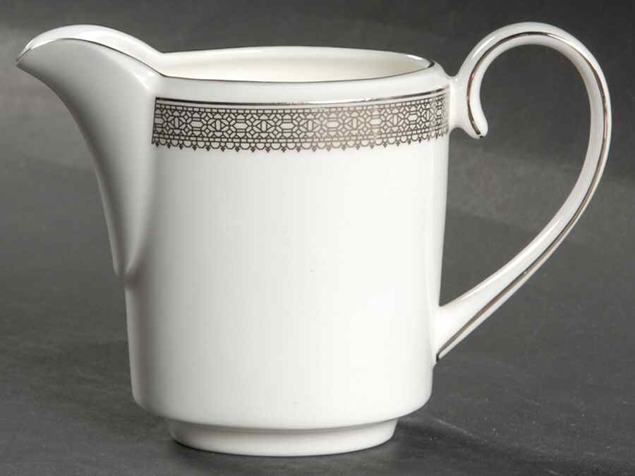 Vera Lace Platinum Creamer by Wedgwood-1