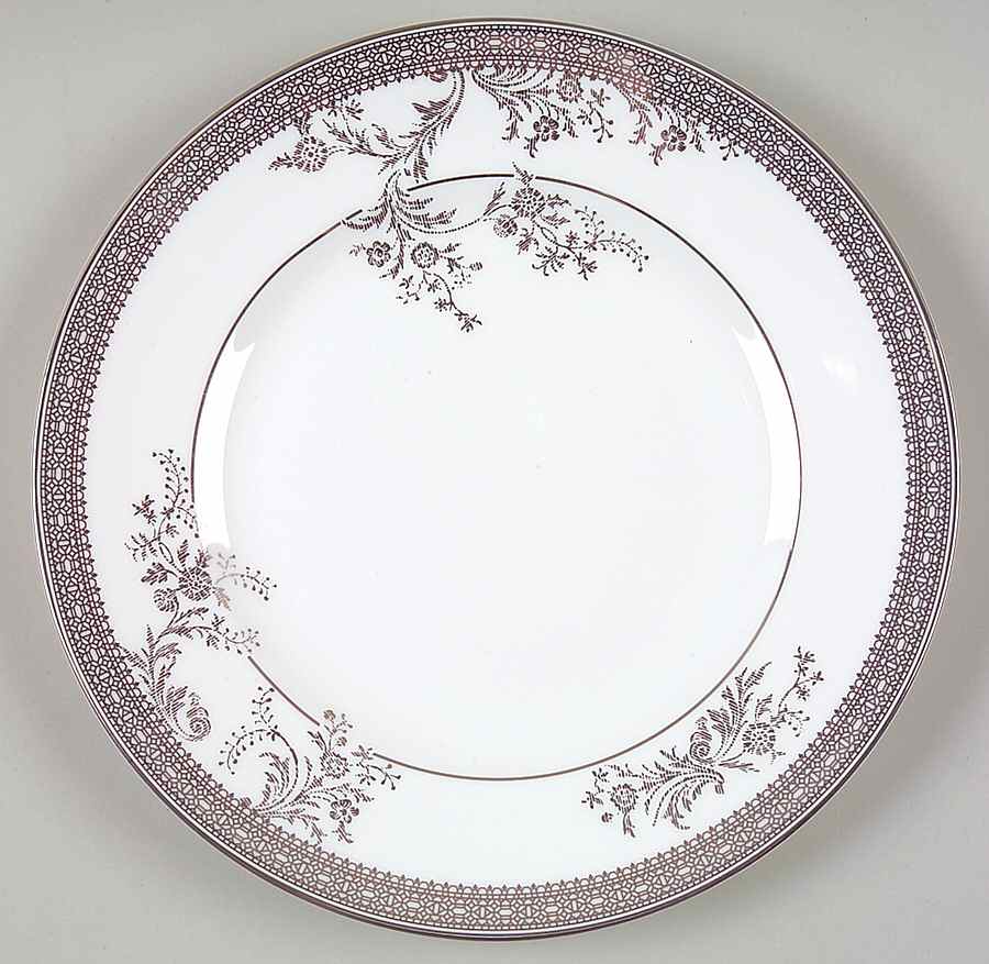 Vera Lace Platinum Salad Plate by Wedgwood-1