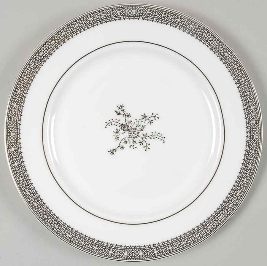Vera Lace Platinum Tidbit Plate by Wedgwood-1
