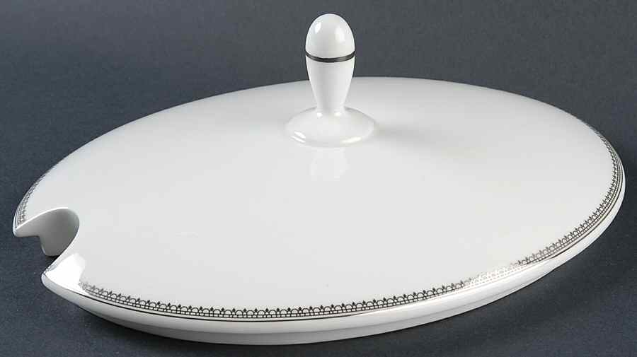 Vera Lace Platinum Lid for Tureen by Wedgwood-1
