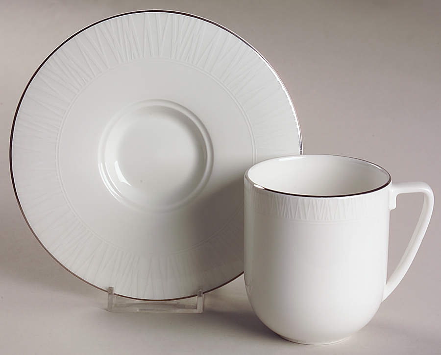 Modern Graphic Flat Cup & Saucer Set by Wedgwood-1