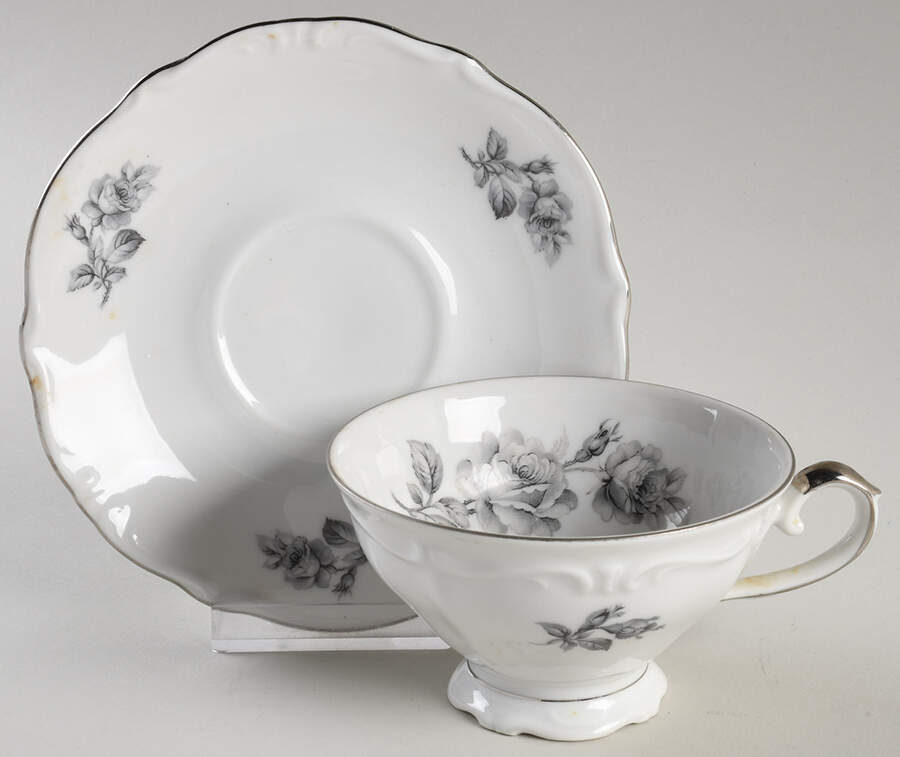 WIG834 Footed Cup & Saucer Set by Winterling - Bavaria-1