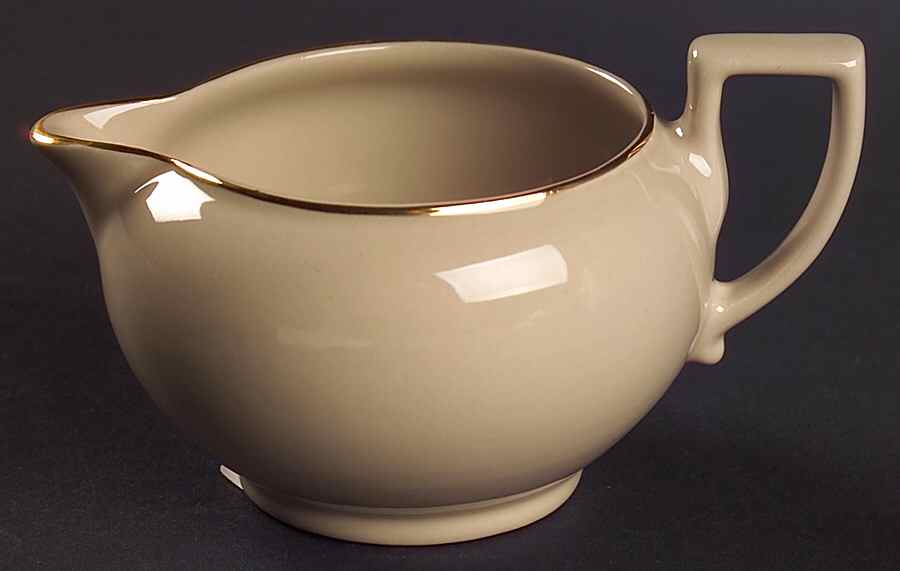 Gilded Drabware Creamer by Wedgwood-1