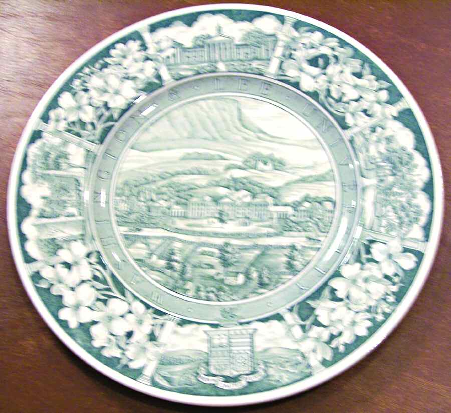 Washington and Lee University Green Dinner Plate by Wedgwood-1