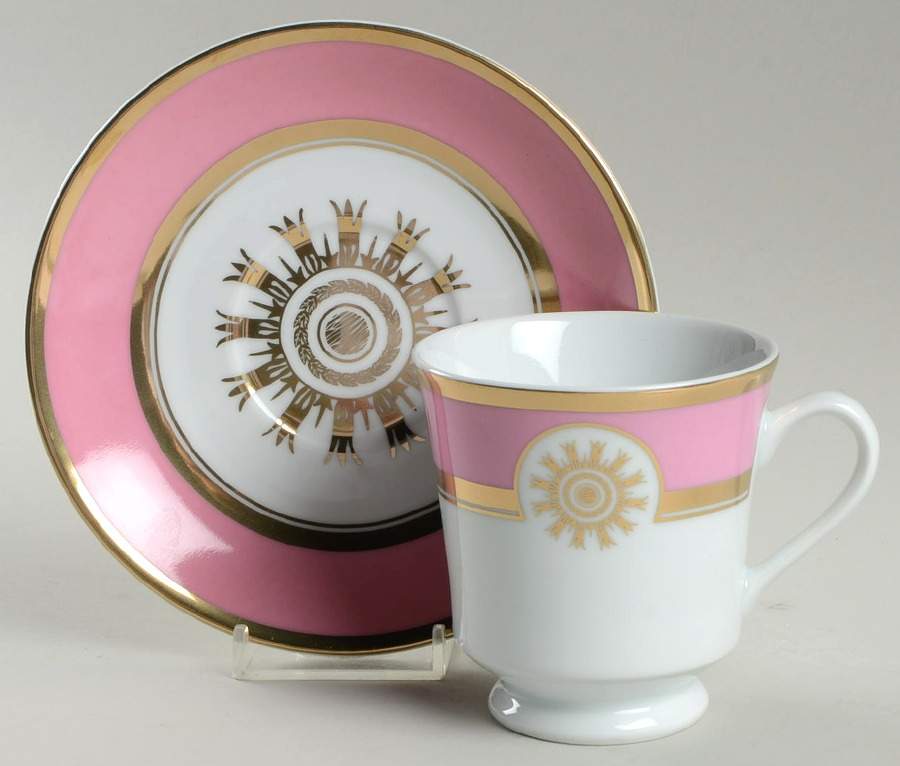 The White House Collection (Black Backstamp) Footed Cup & Saucer Set by Woodmere-1