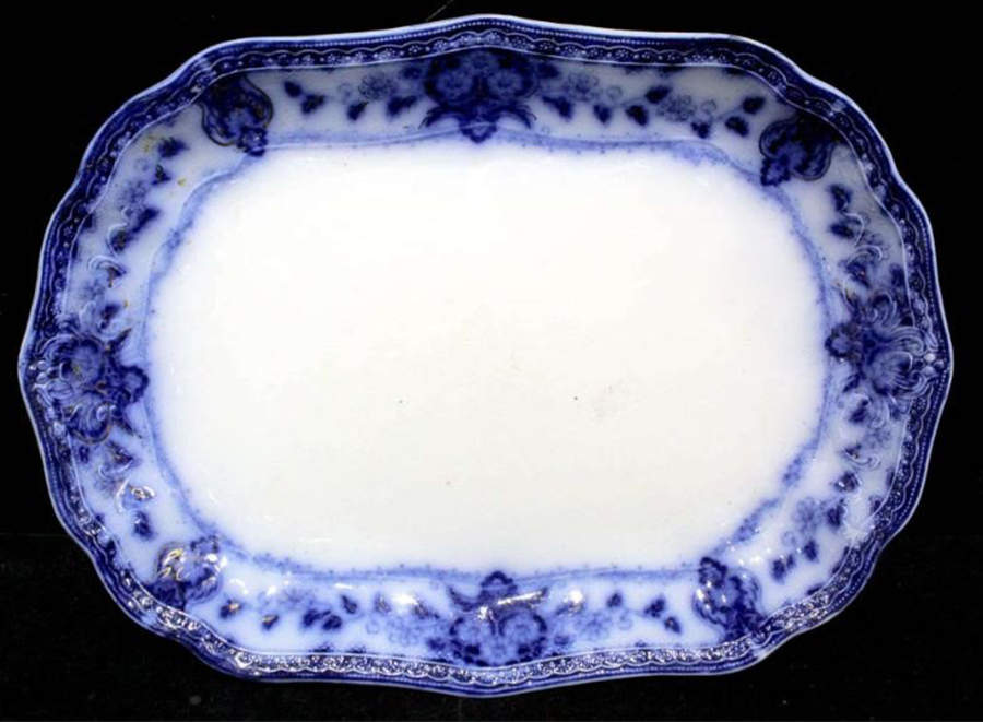 Seville (No Gold) 19" Oval Serving Platter by Wood & Sons-1