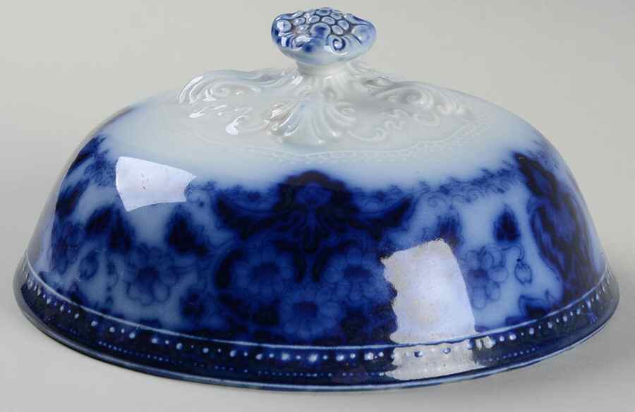 Seville (No Gold) Lid for Round Butter by Wood & Sons-1