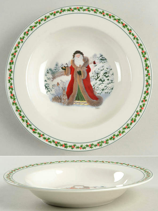 Father Christmas Rim Soup Bowl by National Wildlife Federation-1