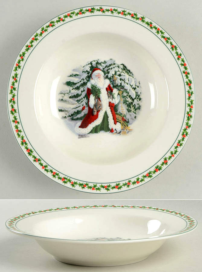 Father Christmas Rim Soup Bowl by National Wildlife Federation-1
