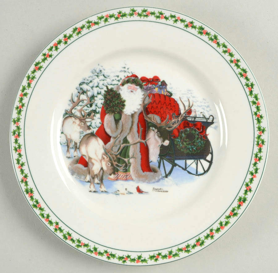 Father Christmas Dessert/Pie Plate by National Wildlife Federation-1