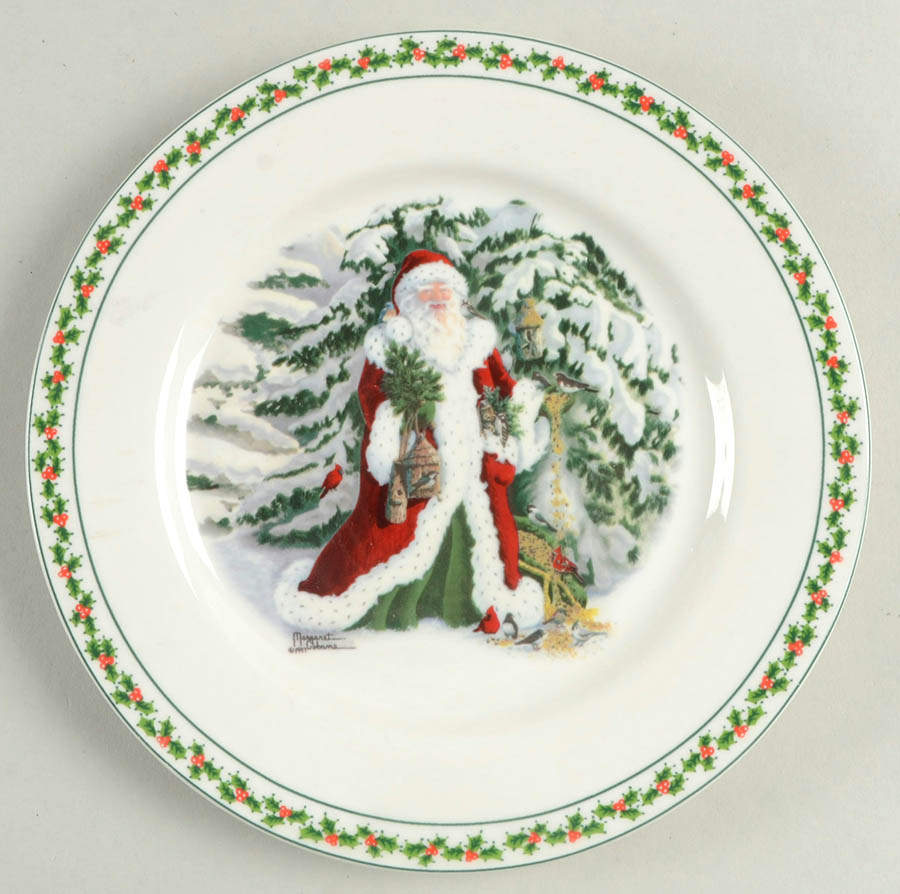 Father Christmas Dessert/Pie Plate by National Wildlife Federation-1