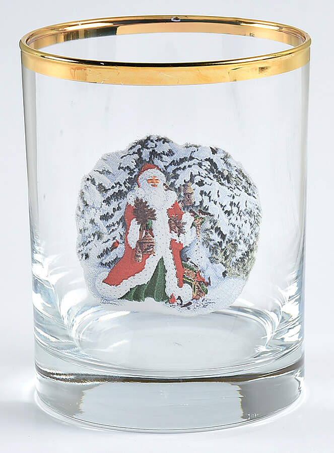 Father Christmas Glassware Double Old Fashioned by National Wildlife Federation-1