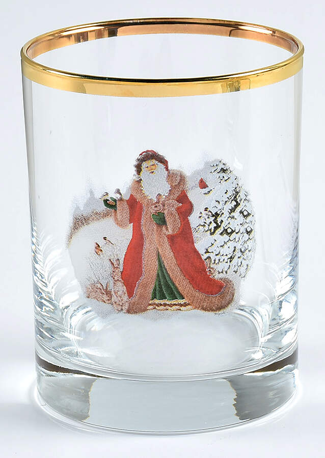 Father Christmas Glassware Double Old Fashioned by National Wildlife Federation-1