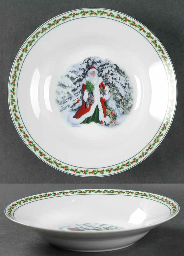 Father Christmas Rim Soup Bowl by National Wildlife Federation-1