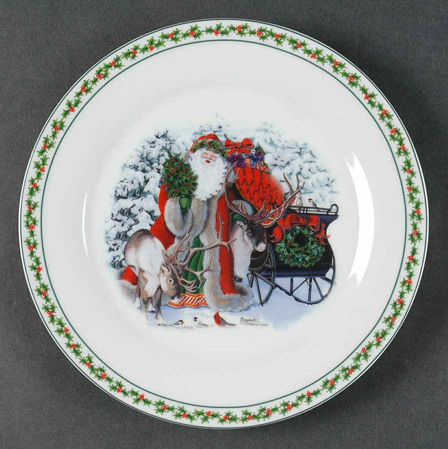 Father Christmas Salad Plate by National Wildlife Federation-1