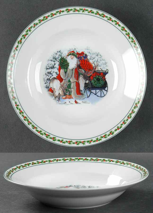Father Christmas Rim Soup Bowl by National Wildlife Federation-1