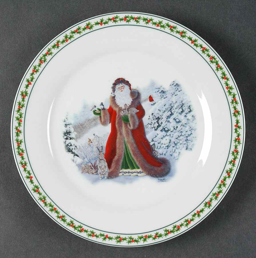 Father Christmas Salad Plate by National Wildlife Federation-1