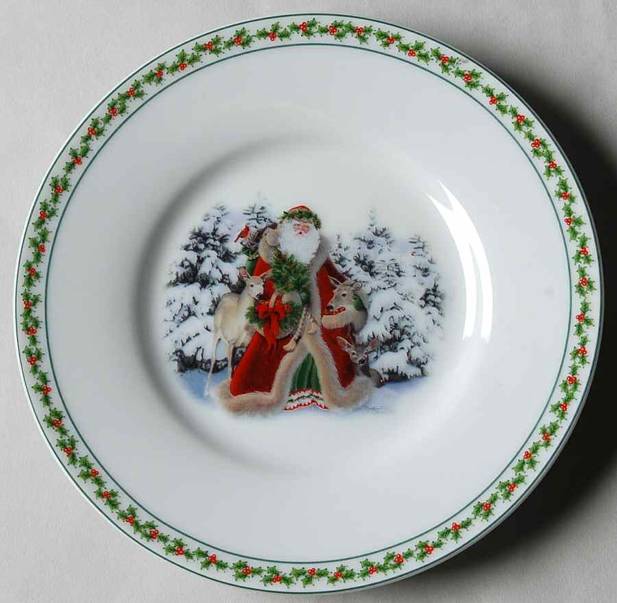 Father Christmas Saucer for Flat Cup by National Wildlife Federation-1