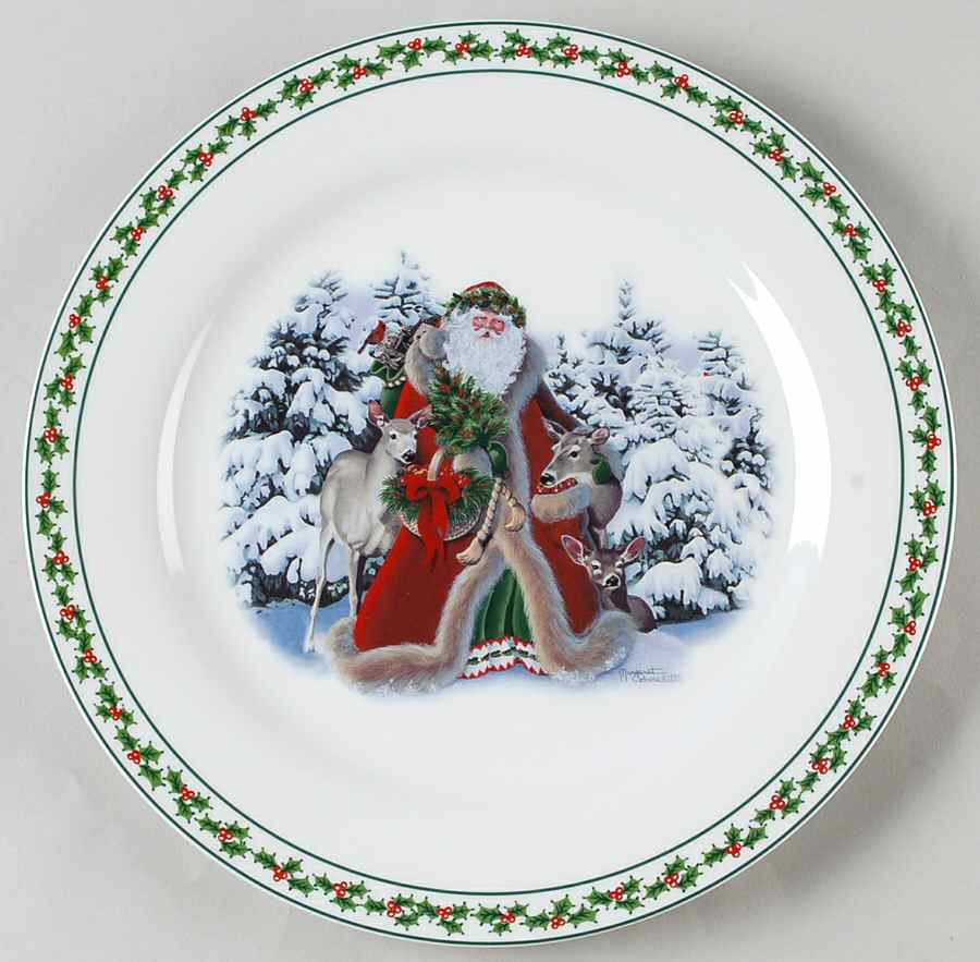 Father Christmas Dinner Plate by National Wildlife Federation-1