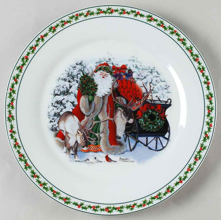 Father Christmas Dinner Plate by National Wildlife Federation-1