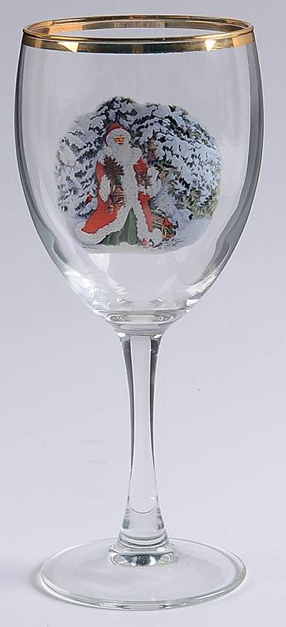 Father Christmas Glassware Wine by National Wildlife Federation-1