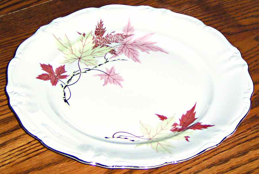 Oak Leaf Dinner Plate by Winterling - Bavaria-1