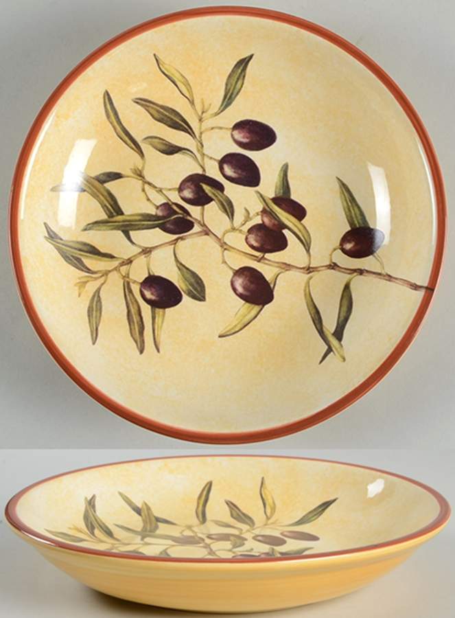 Les Oliviers 9" Individual Pasta Bowl by Williams-Sonoma-1
