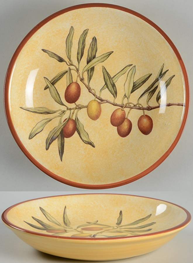 Les Oliviers 9" Individual Pasta Bowl by Williams-Sonoma-1