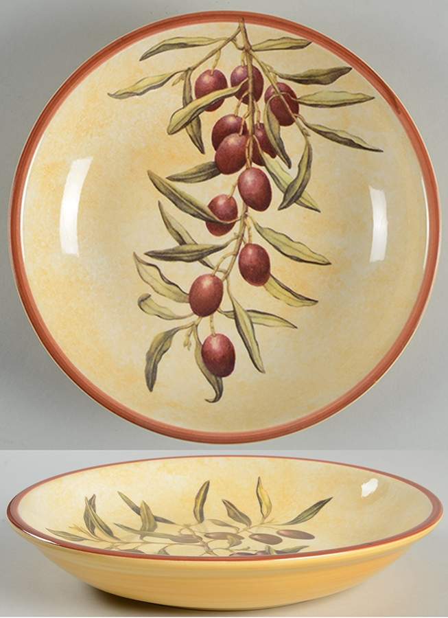Les Oliviers 9" Individual Pasta Bowl by Williams-Sonoma-1