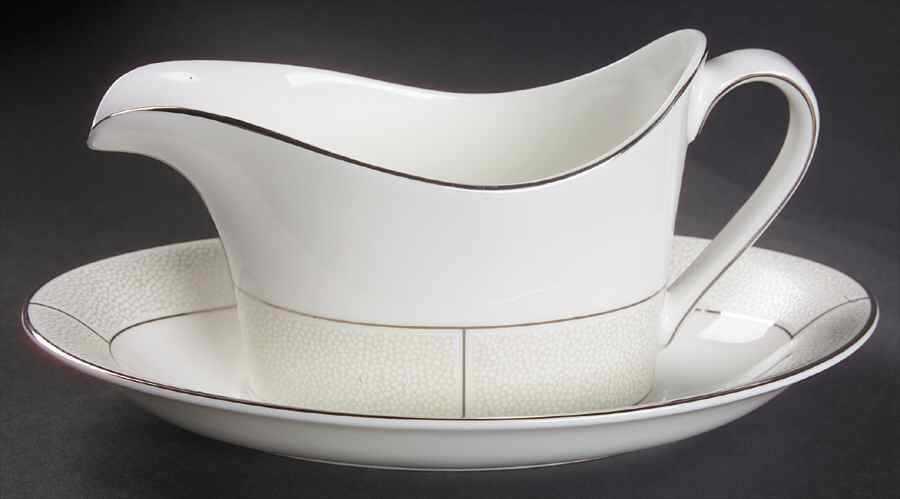 Shagreen Gravy Boat & Underplate by Wedgwood-1