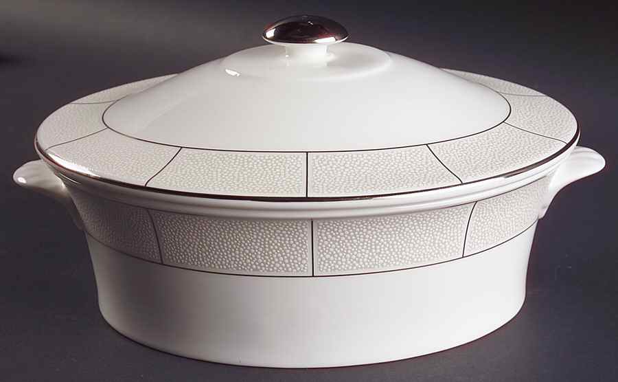 Shagreen Oval Covered Vegetable by Wedgwood-1