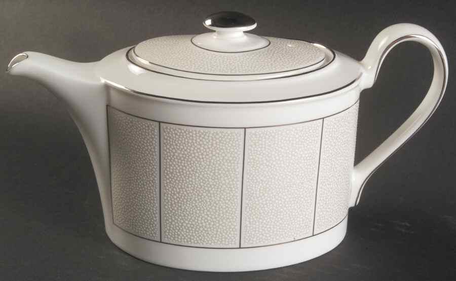 Shagreen Teapot & Lid by Wedgwood-1