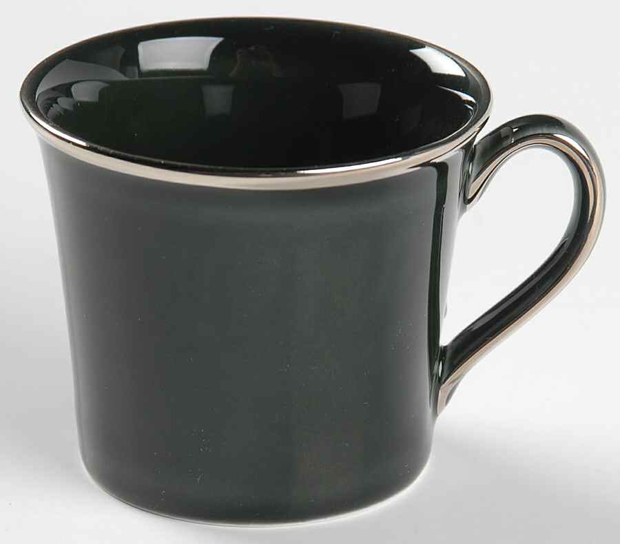 Laurel (Taupe Band, Black Laurel) Espresso Cup by Wedgwood-1